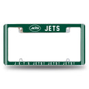 NY Jets "J-E-T-S Jets!" All Over Chrome Frame