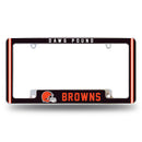 Cleveland Browns "Dawg Pound" All Over Chrome Frame