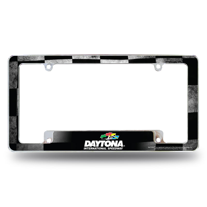 Daytona International Speedway All Over Chrome License Plate Frame
