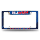 Buffalo Bills "Bills Mafia" Slogan Design All Over Chrome Frame