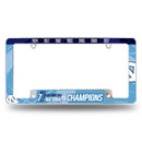 North Carolina University 7 Time College Basketball Champs All Over Chrome Frame