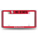 North Carolina State Alternate Design All Over Chrome Frame - Top Oriented
