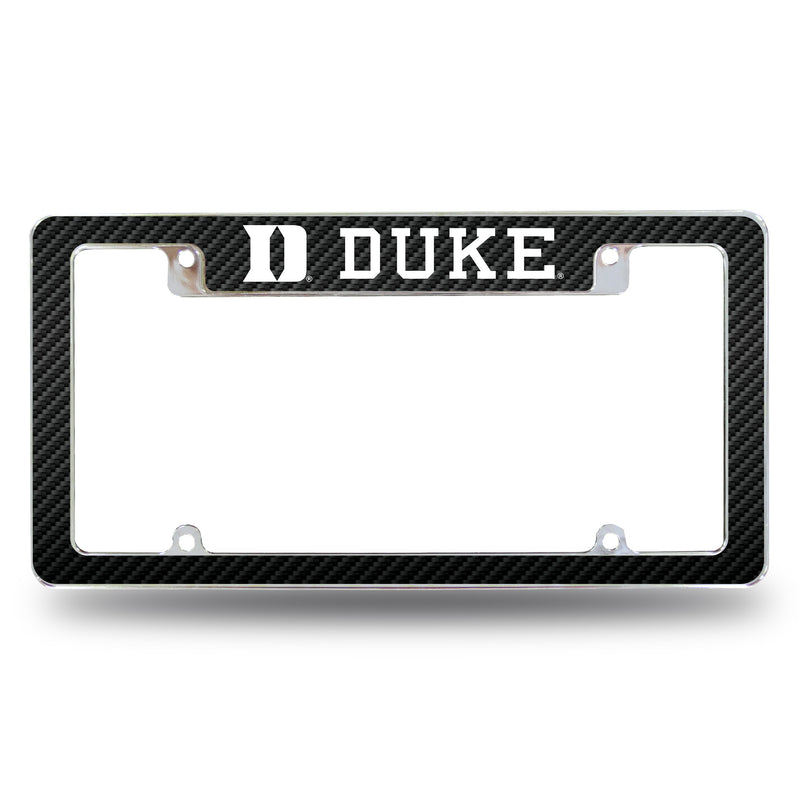 Duke Blue Devils Carbon Fiber Design All Over Chrome Frame