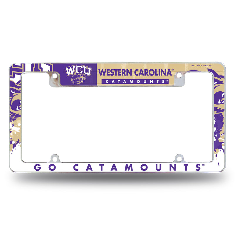 Western Carolina All Over Chrome Frame (Top Oriented)