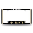 Saints Alternate Design All Over Chrome Frame - Bottom Oriented