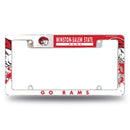 Winston Salem State Rams All Over Chrome License Plate Frame