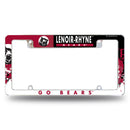 Lenoir-Rhyne Bears All Over Chrome License Plate Frame