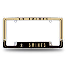 Saints Two-Tone All Over Chrome Frame