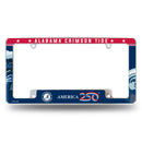 Alabama Crimson Tide America 250 All Over Chrome License Plate Frame