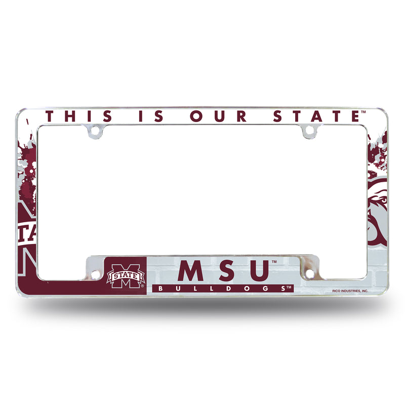Mississippi State All Over Chrome Frame