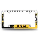 Southern Miss All Over Chrome Frame (Bottom Oriented)