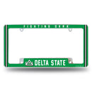 Delta State Statesmen All Over Chrome License Plate Frame