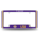 Lsu Louisiana State University Alternate Design All Over Chrome Frame - Bottom Oriented