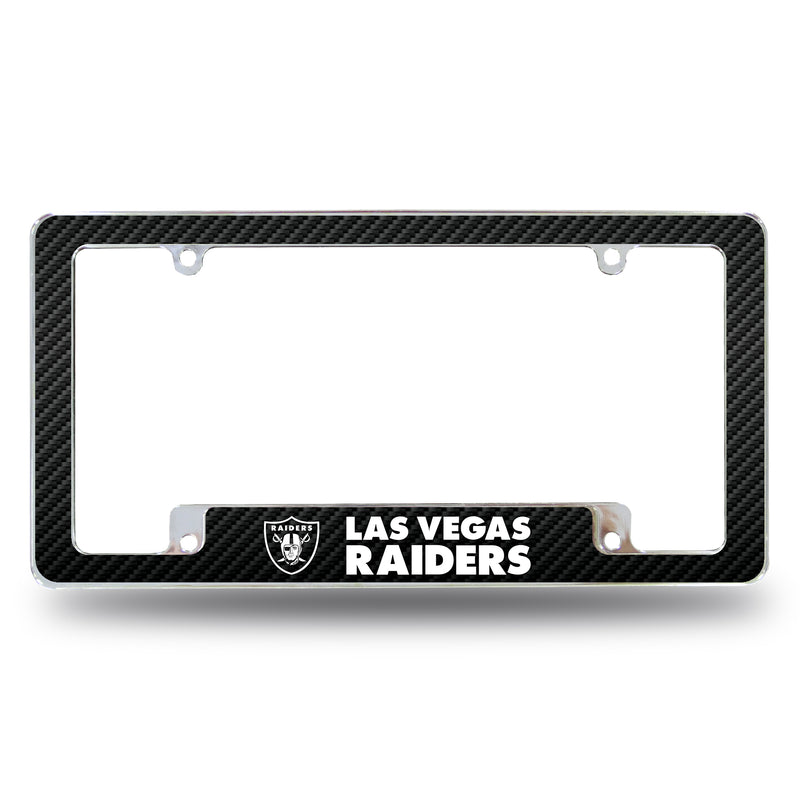 Las Vegas Raiders - Carbon Fiber Design - All Over Chrome Frame