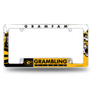 Grambling State Splatter Design All Over Chrome Frame (Bottom Oriented)