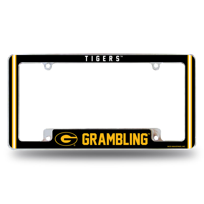 Grambling State Alternate Design All Over Chrome Frame - Bottom Oriented
