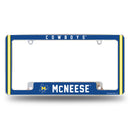 Mcneese State Cowboys All Over Chrome License Plate Frame