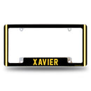 Xavier Louisiana Gold Rush All Over Chrome License Plate Frame