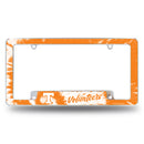 Tennessee University - Tie Dye Design - All Over Chrome Frame (Bottom Oriented)
