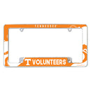 Tennessee University Wave All Over Chrome Frame
