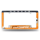 Tennessee University 6 Time College Football Champs All Over Chrome Frame