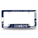 Cowboys Wave All Over Chrome Frame