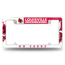 NCAA Louisville Cardinals 12" x 6" Chrome All Over Automotive License Plate Frame for Car/Truck/SUV By Rico Industries