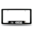 49ers Carbon Fiber Design All Over Chrome Frame