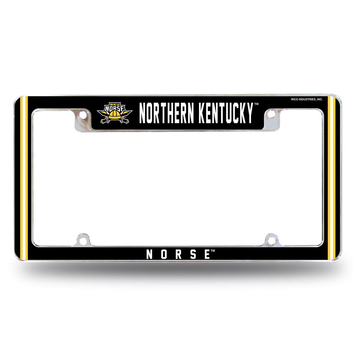 Northern Kentucky Norse All Over Chrome License Plate Frame