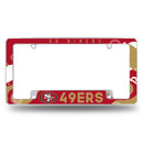 49ers Wave All Over Chrome Frame