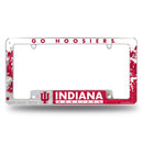 NCAA Indiana Hoosiers 12" x 6" Chrome All Over Automotive License Plate Frame for Car/Truck/SUV By Rico Industries