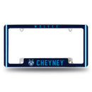 Cheyney Wolves All Over Chrome License Plate Frame