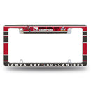 Buccaneers 2 Time Super Bowl Champs All Over Chrome Frame - Bottom Oriented