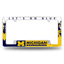 NCAA Michigan Wolverines 12" x 6" Chrome All Over Automotive License Plate Frame for Car/Truck/SUV By Rico Industries