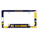 Michigan University Wave All Over Chrome Frame