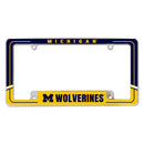 Michigan University Two-Tone All Over Chrome Frame