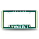 Wayne State University Warriors All Over Chrome License Plate Frame