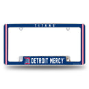 Detroit Mercy Titans All Over Chrome License Plate Frame