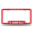 Saginaw Valley State Cardinals All Over Chrome License Plate Frame
