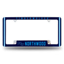 Northwood Timberwolves All Over Chrome License Plate Frame