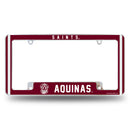 Aquinas Saints All Over Chrome License Plate Frame