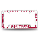 NCAA Oklahoma Sooners 12" x 6" Chrome All Over Automotive License Plate Frame for Car/Truck/SUV By Rico Industries
