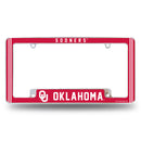 Oklahoma University Alternate Design All Over Chrome Frame - Bottom Oriented