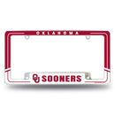 Oklahoma University Two-Tone All Over Chrome Frame