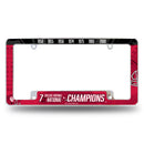 Oklahoma University 7 Time College Football Champs All Over Chrome Frame