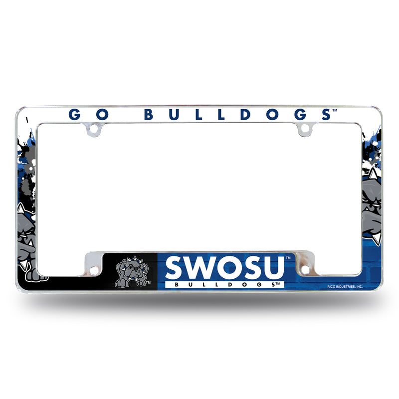 Southwestern Oklahoma State All Over Chrome Frame