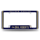 Oral Roberts Golden Eagles All Over Chrome License Plate Frame