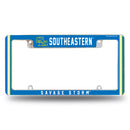 Southeastern Oklahoma State Savage Storm All Over Chrome License Plate Frame