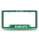 Oklahoma Baptist Bison All Over Chrome License Plate Frame