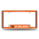 East Central Tigers All Over Chrome License Plate Frame